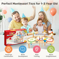 Wingyz wooden tone block adds warm rhythm accents during play