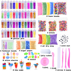 WINLIP slime kit foam beads close-up for tactile play and texture variety
