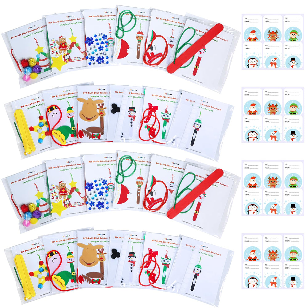 Winlyn snowman design ornament offers kid-friendly ornament making with no painting needed
