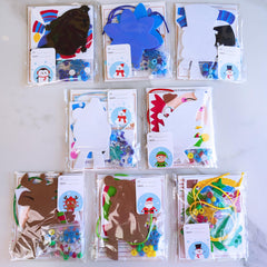 Winlyn Christmas tree necklace kit with colorful beads for kids
