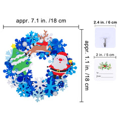 Winlyn adhesive wall hooks enable secure wreath display
