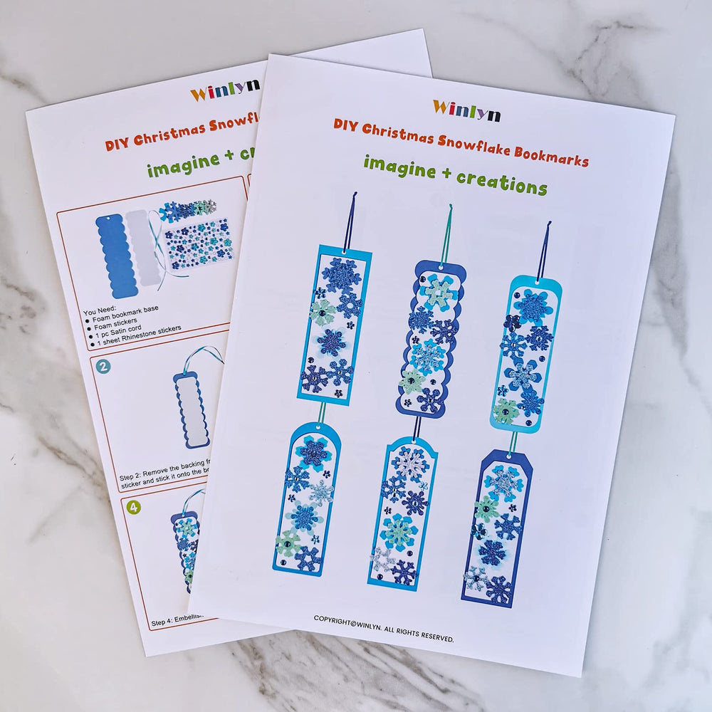 Winlyn artificial snowflake sheet adds decorative touches to projects.