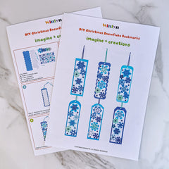 Winlyn artificial snowflake sheet adds decorative touches to projects.