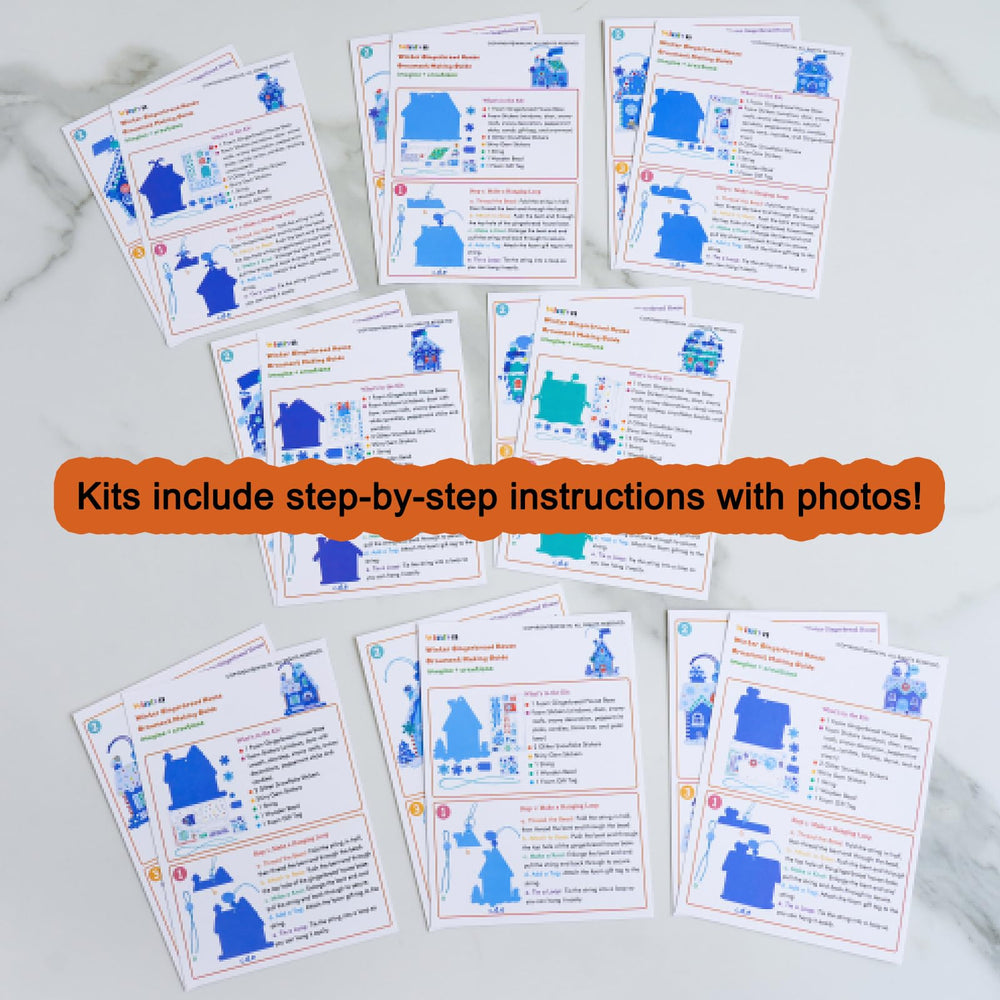 Winlyn blue winter gingerbread design for cozy craft sessions.
