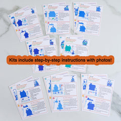 Winlyn blue winter gingerbread design for cozy craft sessions.