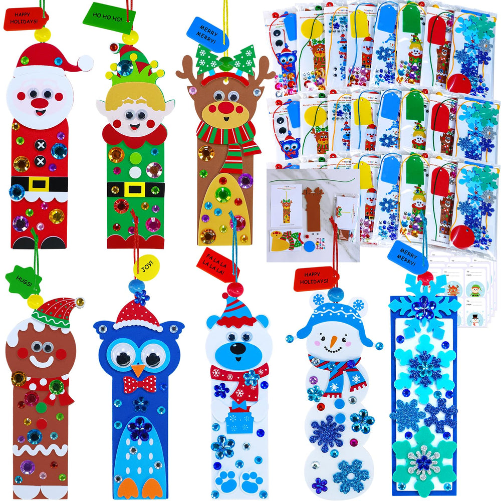 Winlyn Christmas bookmark kit Santa design for festive reading and creative play.