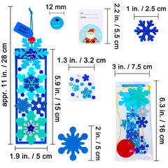 Winlyn Christmas bookmark kit Snowflake design adds seasonal charm to books.
