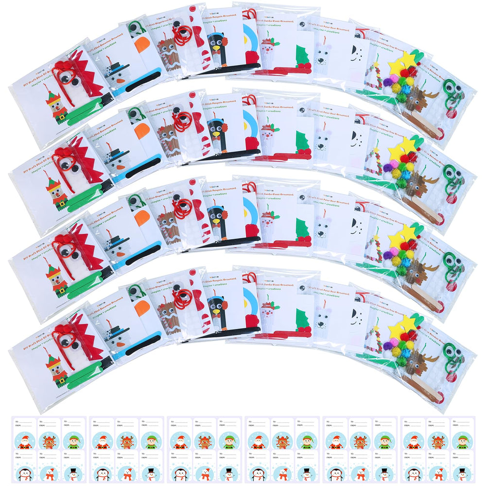 Winlyn penguin ornament kit with stickers for playful holiday crafts.