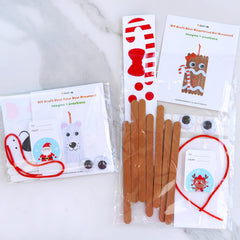 Winlyn polar bear ornament kit with textured foam pieces for decorating.