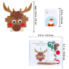 Winlyn reindeer ornament kit with bright accents for craft fun.