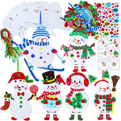 Winlyn Christmas craft kit collection featuring snowman bases for ornaments