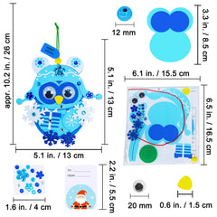 Winlyn Christmas sticker sheet for ornament kit, adds sparkle to decorations