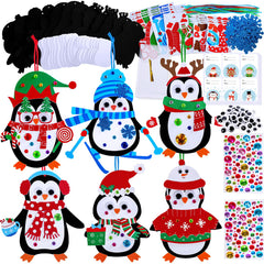 Winlyn penguin foam base ready for decorate-and-hang ornaments.