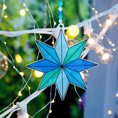Winlyn fishing thread helps string beads for ready to hang ornaments.
