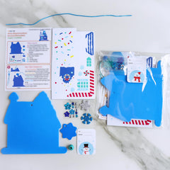 Winlyn gingerbread house sticker sheet for festive detailing.