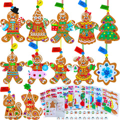 Winlyn gingerbread-man base for kids crafts and ornaments
