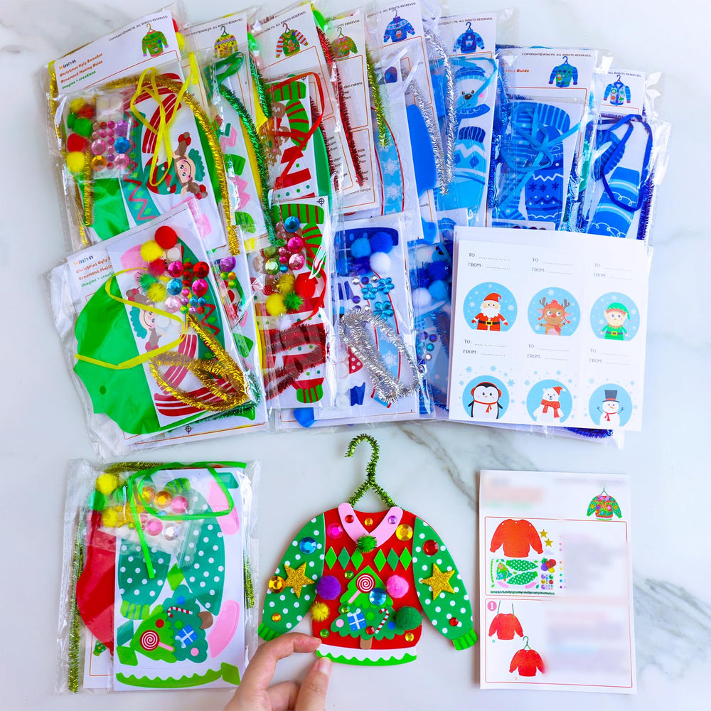 Winlyn glitter snowflake stickers add sparkle to holiday ornaments