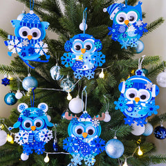 Winlyn owl-base-foam-assembly shows an easy-to-build ornament for home and classroom.