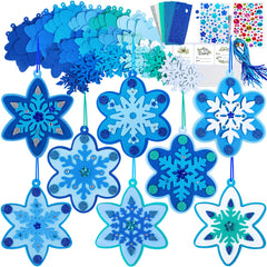 Winlyn snowflake foam bases for durable 3D ornament crafting