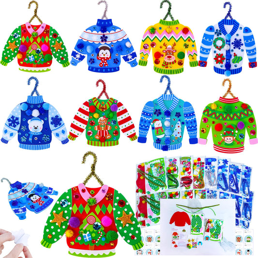 Winlyn ugly sweater base foam for easy kid-friendly ornament crafting