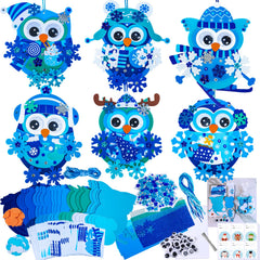 Winlyn winter-owl-ornament-set-packaging is a festive craft activity for kids.