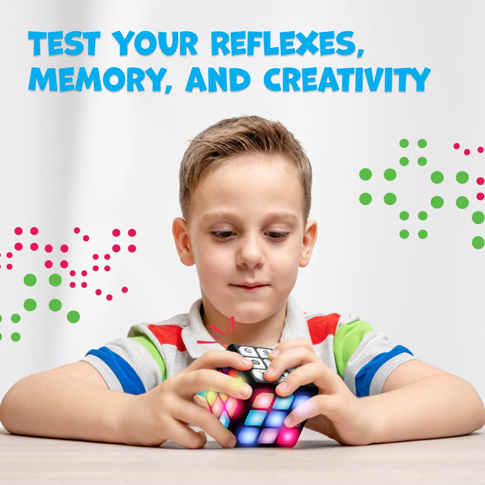 Winning Fingers Flashing Cube is compact and durable for travel use.