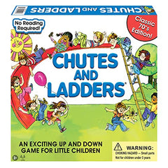 Winning Moves Chutes Ladders pieces and dice, keeps kids engaged during indoor learning play.