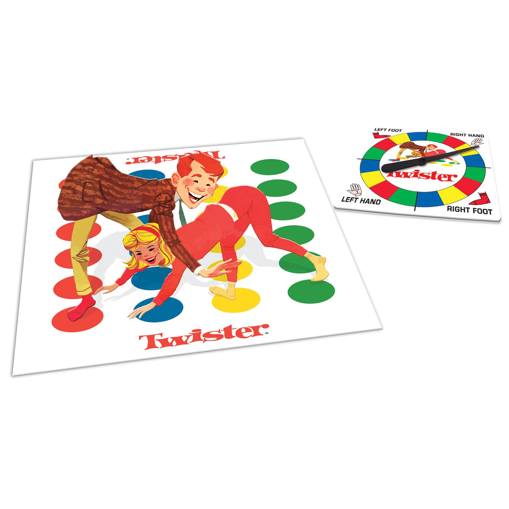 Winning Moves Classic Twister party game supports 2-4 players