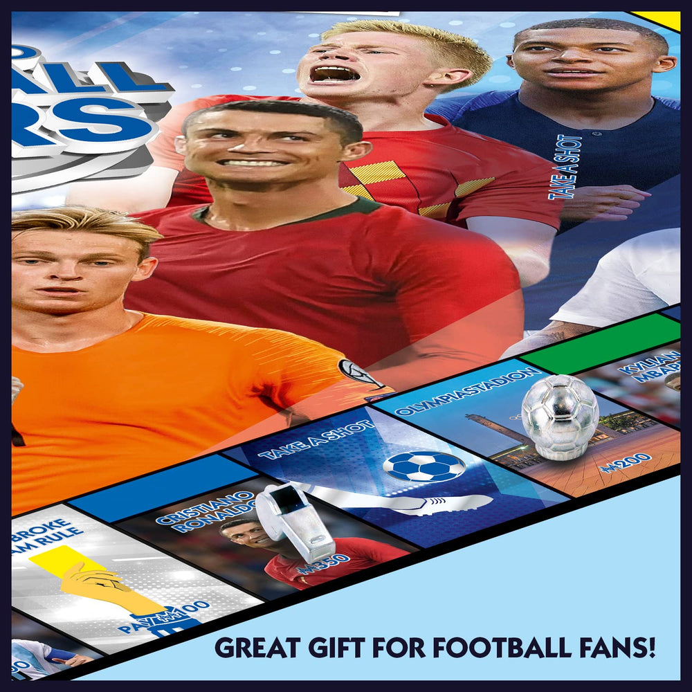 Winning Moves Salah token set against vibrant football-themed play scene.
