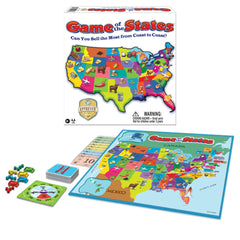 Winning Moves Game of the States board with retro artwork for geography fun