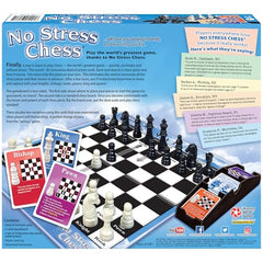 Winning Moves No Stress Chess pieces set supports hands-on practice.
