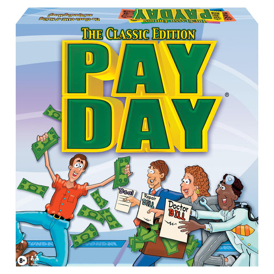 Winning Moves Pay Day board game board featuring a 31-day calendar for budgeting practice.