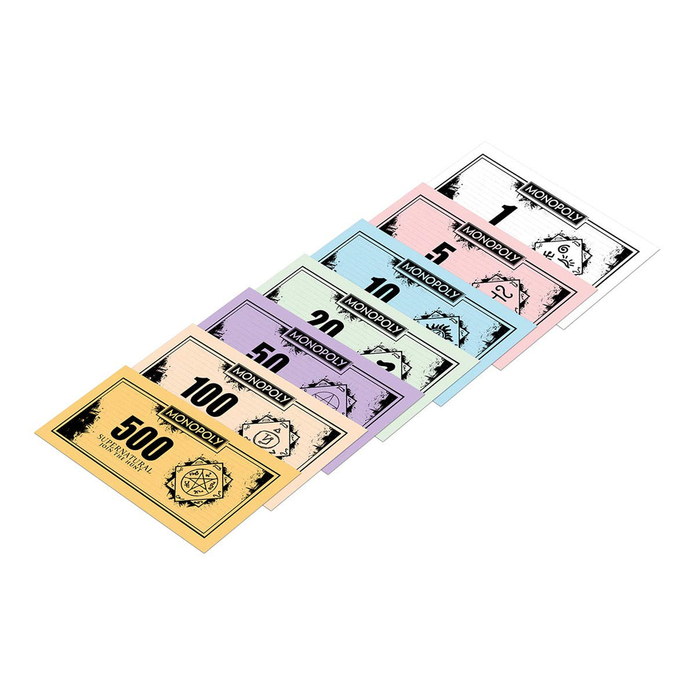 Winning Moves Supernatural Monopoly angel-blade-token spotlights iconic weapon for strategic play.