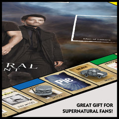 Winning Moves Supernatural Monopoly game-board showcases sites and battles for vivid immersion.