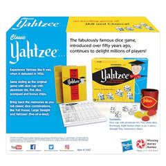 Yahtzee scorepad and bonus chips for tracking scores and spice of play