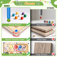 Winnrok safety design with rounded edges and secure beads for worry-free play.
