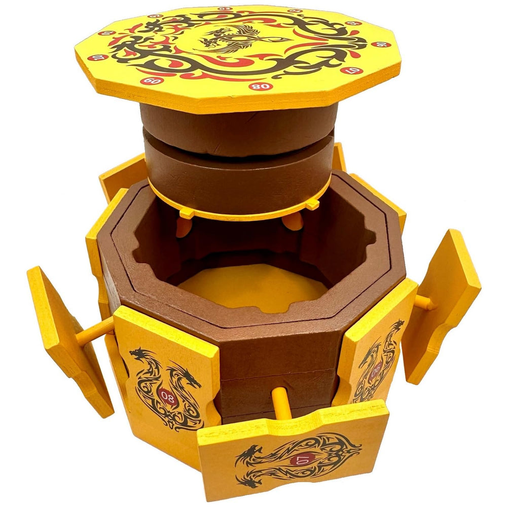 Winshare Dragons Cave lock mechanism detail adds engaging opening challenge.