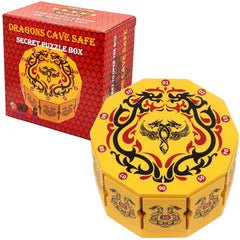 Winshare Dragons Cave puzzle box cover with dragon motif, ideal for gifting.
