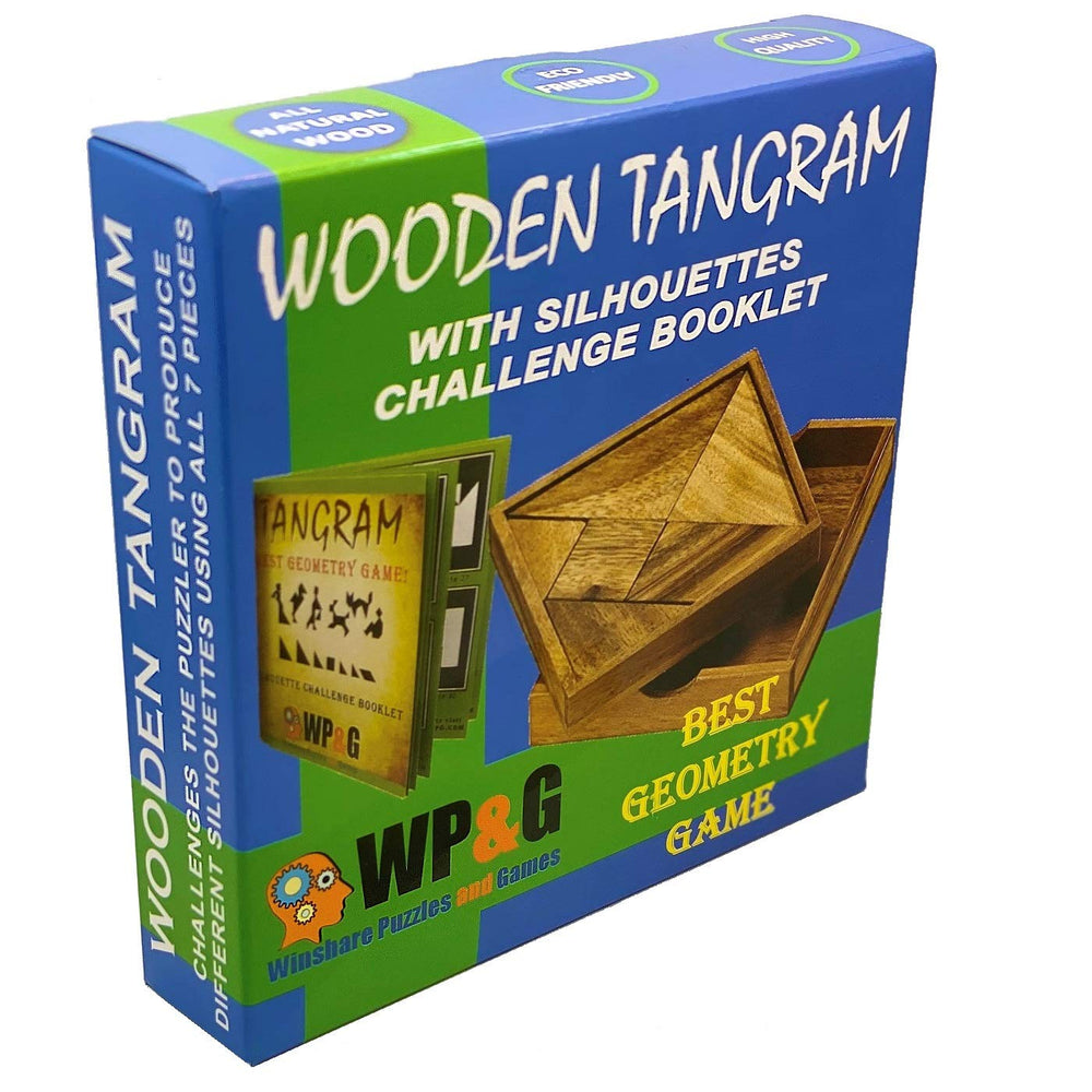 Booklet and pieces from Winshare Tangram ready for practice