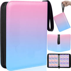 Winsing card binder smooth zipper ensures easy access and secure closure.