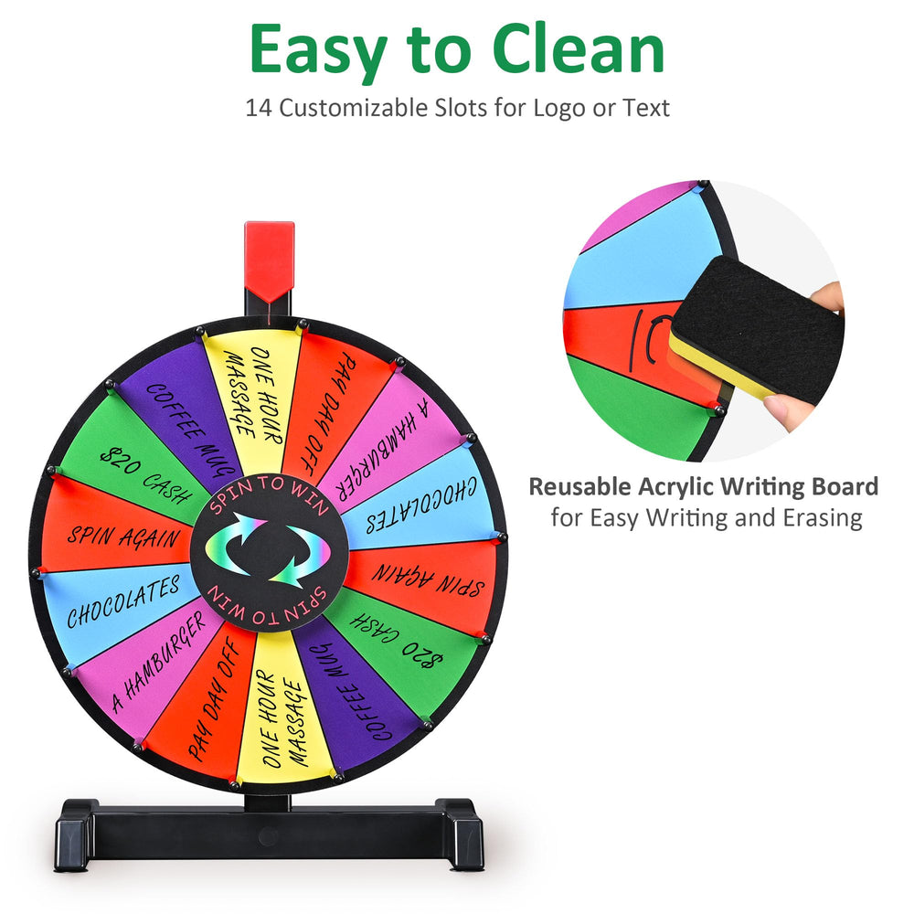 WinSpin red pointer provides a satisfying click to heighten excitement.