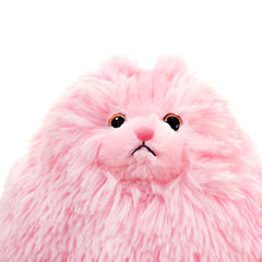 Winsterch fluffy pink cat stuffed animal as bedtime companion