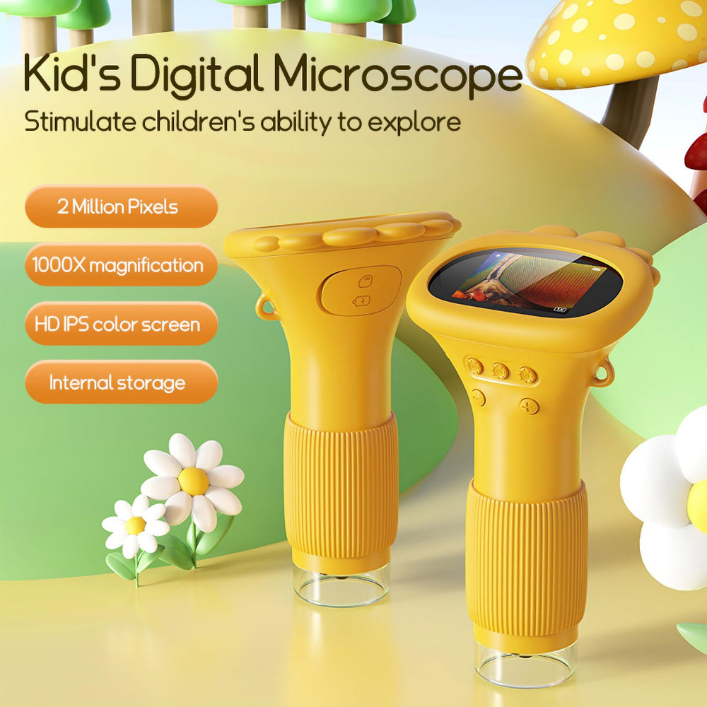 Eight LED lights illuminate tiny details for bright, clear captures.