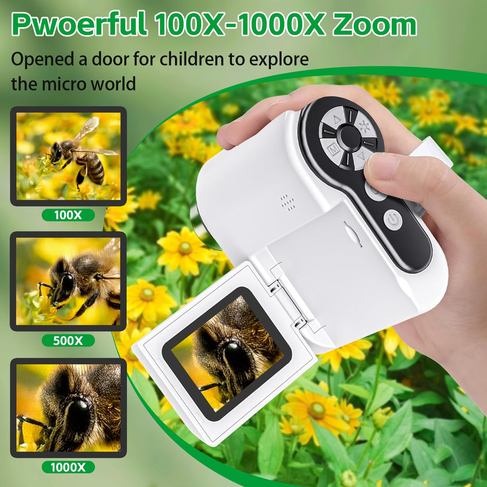 WINWEND microscope with six LED lights ensures bright, clear images in any lighting.