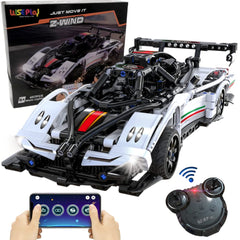 WISEPLAY RC car kit assembly shows hands-on learning and creativity in action.