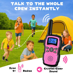 Wishouse walkie-talkie flashlights and detachable straps for night fun and portability