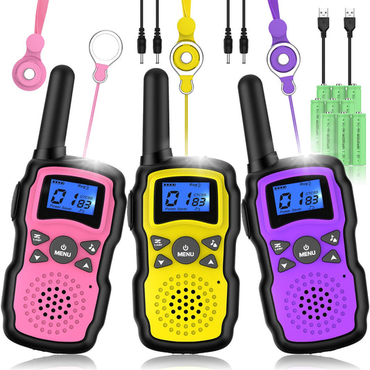 Wishouse Walkie Talkie kids rechargeable pack for easy charging during play