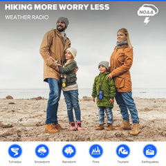 Wishouse NOAA weather alert feature on display, proactive updates during hikes.