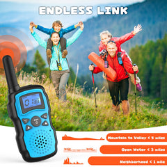 Wishouse walkie talkies come with detachable straps for on-the-go play.
