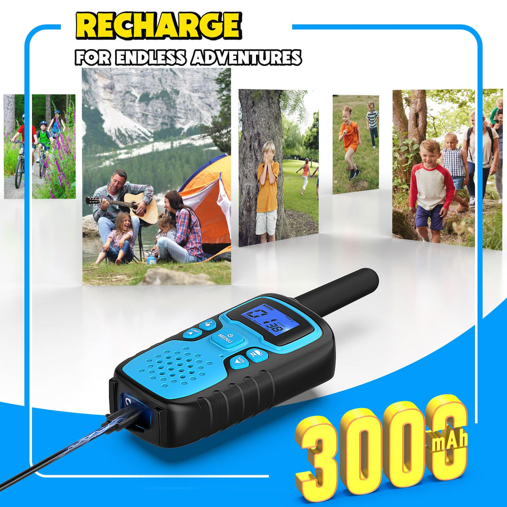 Wishouse Walkie Talkies long-range model ready for open spaces and adventures.
